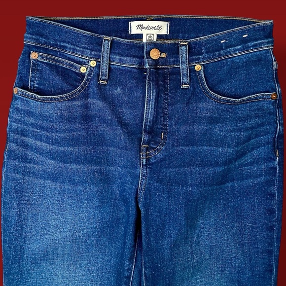 NWOT Madewell ‘Mid-Rise Kick Out Crop Jeans’ in “Colleton” Wash Size 27 - Picture 5 of 16
